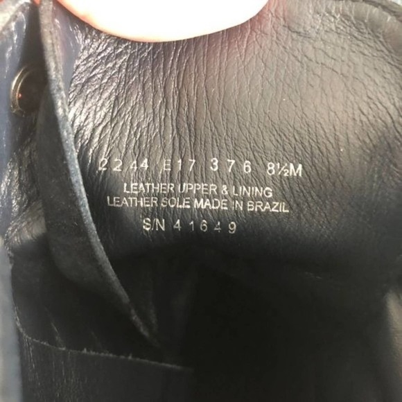 Tory Burch Cassidy Black and Blue Suede Floral Embroidered Lace Up Booties 8.5 - Picture 13 of 16